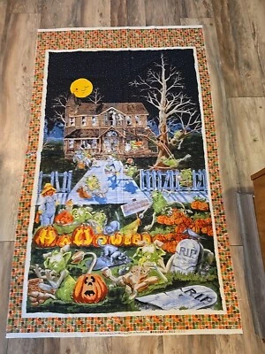 Panel de tela de Halloween Hobgoblin Goblin SPELLBOUND Perry Wahe Maywood Studio Foto 1 de 4