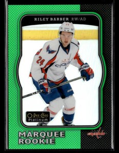 2017-18 O-Pee-Chee Platinum Retro Rainbow Green #R88 Riley Barber /49