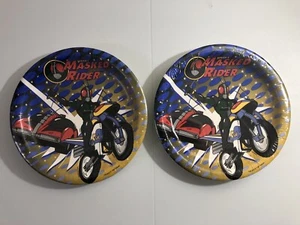 Lot of 2 (TWO) VINTAGE 1995 Saban's Masked Rider Luncheon Plate 8-Packs - Picture 1 of 3