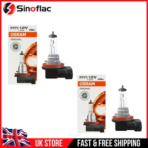 H11 Osram 12V 55W Klar Scheinwerfer Birnen Set - 2 Stück Premium Helle Beleuchtung - Bild 1 von 4