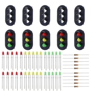 JTD18 10 sets Target Faces With LEDs for Railway signal HO OO TT Scale 3 Aspects - Picture 1 of 5