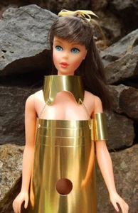 Vintage Repro COLORE ORO~Barbie Loves the Improvers acciaio interno ~ SOLO OUTFIT~ - Foto 1 di 5
