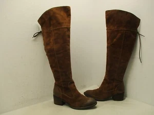 Born Damen-Overknee-Stiefel tabakbraun geöltes Leder Größe 8 M Stil F08726 - Bild 1 von 11