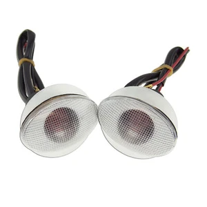Cateye Turn Signal Clear Universal Motorcycle ATV Flush Mount Surface Marker - Bild 1 von 3