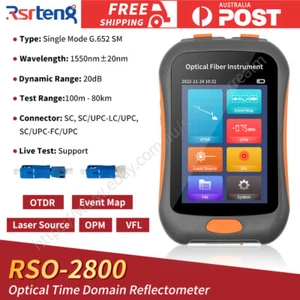 Rsrteng 3.5'' Mini OTDR 1550nm 20dB Test Support Event Map OPM VFL LS RSO-2800 - Picture 1 of 11