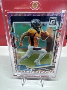 2023 Donruss Optic 100 Emoji #231 Marvin Mims BRONCOS Prizm Ssp Rookie - Bild 1 von 12