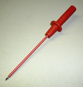 Prüfspitze 4 mm Stecker, rot  - max. 1000V / Cat II - Picture 1 of 1