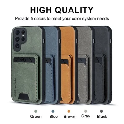 Funda magnética tipo billetera de cuero PU para Samsung Galaxy S25 Ultra S24 S23 FE Foto 1 de 4