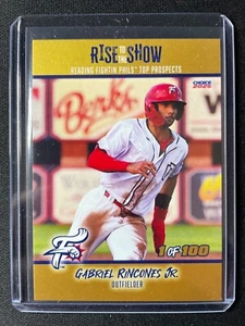 2025 Reading Fighting Phils Gabriel Rincones Jr. GOLD Top Prospects Phillies 100 - Bild 1 von 1