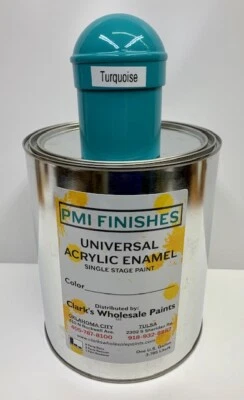 Turquoise Gallon Single Stage ACRYLIC ENAMEL Car Auto Paint    Foto 1 de 2