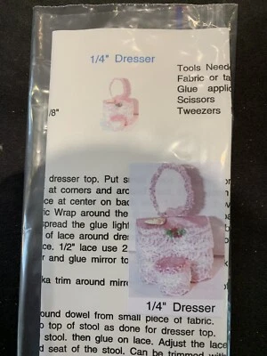 1/4 Scale Dollhouse Miniature Victorian Dresser kit - Image 1 of 2