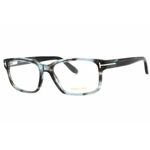 Tom Ford Men's Eyeglasses Havana Turquoise Acetate Rectangular Frame FT5313 086 - Picture 1 of 2