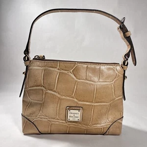 Rettile beige Dooney & Bourke nuovo senza etichette in rilievo Sml. Borsa nuova - Foto 1 di 9