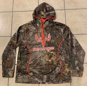 Women's Medium Realtree Xtra Camouflage Hooded Pullover Hunting Sweatshirt - Picture 1 of 2