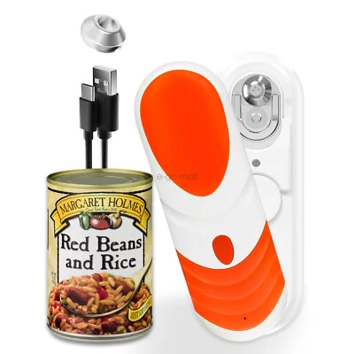 No Sharp Edge Rechargeable Electric Can Opener  w/Replaceable Blade for All Cans - Image 1 of 4