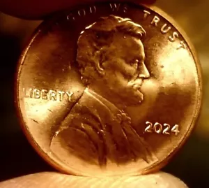 2024 Lincoln Penny - No VDB Initials - No Mint Mark - "States Of" On Reverse. - Picture 1 of 5