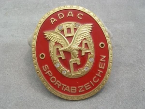 sought after vintage german ADAC SPORT AWARD Motorsport Club Car Badge - Picture 1 of 5