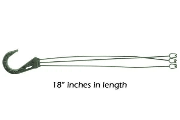 Perchas de plástico verde brillante de 10-18" para cestas colgantes, macetas colgantes Foto 1 de 1