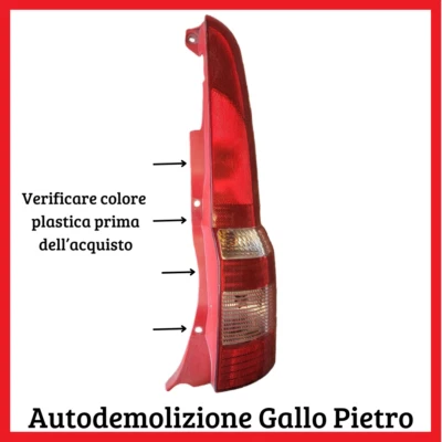 Stop luce faro fanale posteriore DX destro usato FIAT Panda 169 1.2 2007 - Immagine 1 di 3