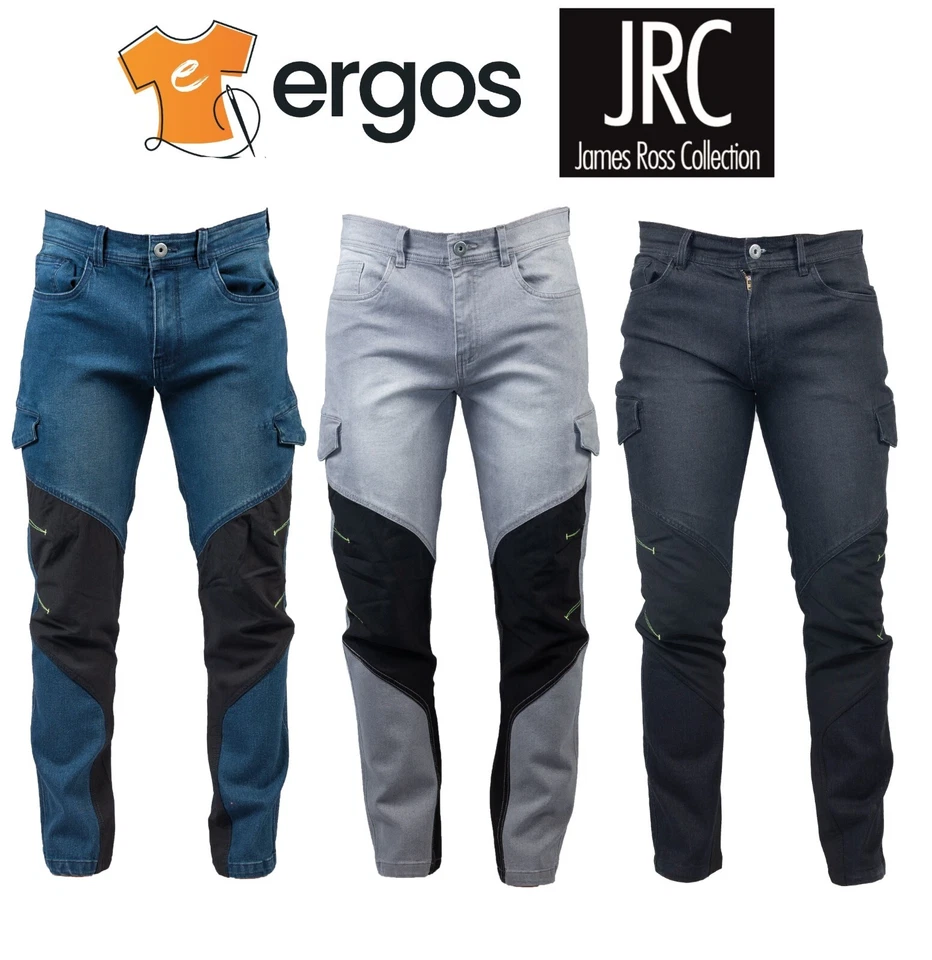 JRC Jeans AUSTIN TECH MAN Pantalone Multitasche in Cotone Tessuto Antiabrasione