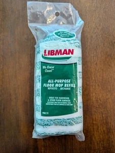 LIBMAN Multiuso FLOOR MOP REFILL per Mop #117 Ottimo per Pavimenti in Legno Duro NUOVO - Foto 1 di 6