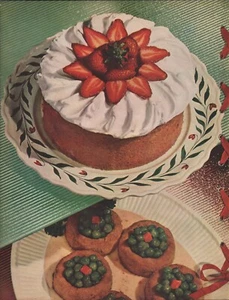 1937 Vintage STRAWBERRY & BLUEBERRY SHORTCAKE Dessert Food Periodical Print - Picture 1 of 1