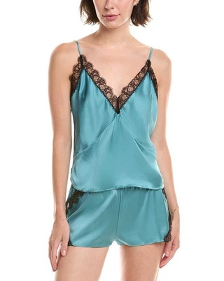 Cami para mujer Kiki De Montparnasse con inserción de encaje mezcla de seda Foto 1 de 2