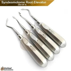 Set Of 4 Syndesmotome Root Elevator Dental Luxating Periotome Elevators - Picture 1 of 6