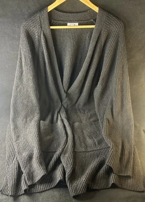 Cárdigan Maurices Negro Lana Manga Larga Dos Bolsillos Tejido Suave 4x Envío Rápido Foto 1 de 4