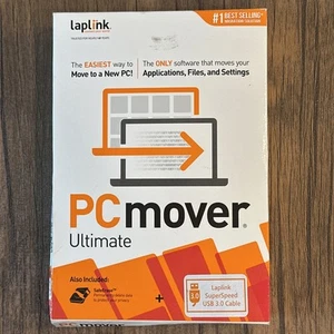 Laplink PCmover Ultimate 1 Verwendung inklusive SuperSpeed USB 3.0 Kabel Neu - Bild 1 von 3