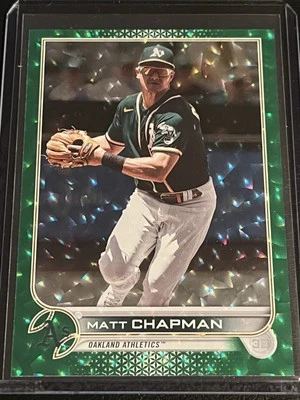 2022 Topps Series 1 - Matt Chapman #176 Green Foil 032/499 - Image 1 of 4