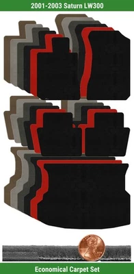 Juego de alfombrillas Velourtex personalizadas para Saturn LW300 2001-2003 (5 piezas) #11BV Foto 1 de 4