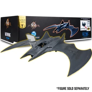 Batwing The Flash Película Etiqueta Dorada Vehículo McFarlane Toys Store Exclusivo - Imagen 1 de 9