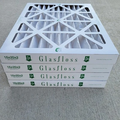 Glasfloss Z-Line Series ZL 16x20x2 Pleated Air Filter 4 pack - Image 1 of 4