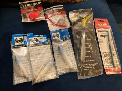 钓鱼套装 7 个诱饵 * Boone Atom Lazer Sharp Crippled Alewive — 第 1/4 张图片