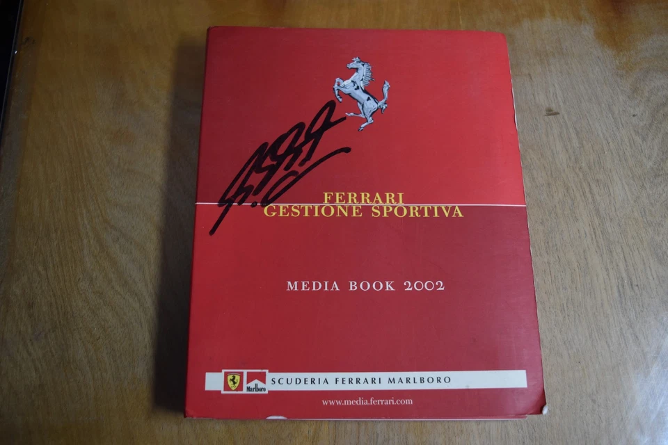 M Schumacher 2002 Media Book Autographed Ferrari Gestione Sportiva Signed (RARE - Image 1 of 4