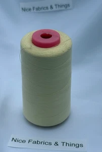 50 Spools - Light Yellow A025 Multi Purpose Sewing Thread - Picture 1 of 3