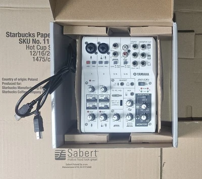 Yamaha AG06 6-Channel Mixer Console / USB Audio Interface + cables - Image 1 of 2