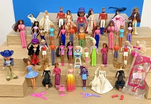 Muñeca Barbie miniatura Mattel vintage lote mixto Bratz bebé trona McDonalds - Imagen 1 de 16