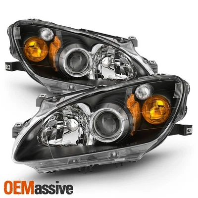 Projector Black Headlights For 2004-2009 Honda S2000 S2K AP2 Left+Right Pair - Изображение 1 из 4