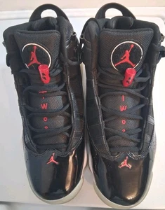 Nike Jordan 6 Rings (GS) Black Gym Red 323419-064 Size 8 - Picture 1 of 6