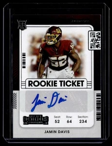 2021 Panini Contenders Rookie Ticket Auto Jamin Davis #151 F - Picture 1 of 2