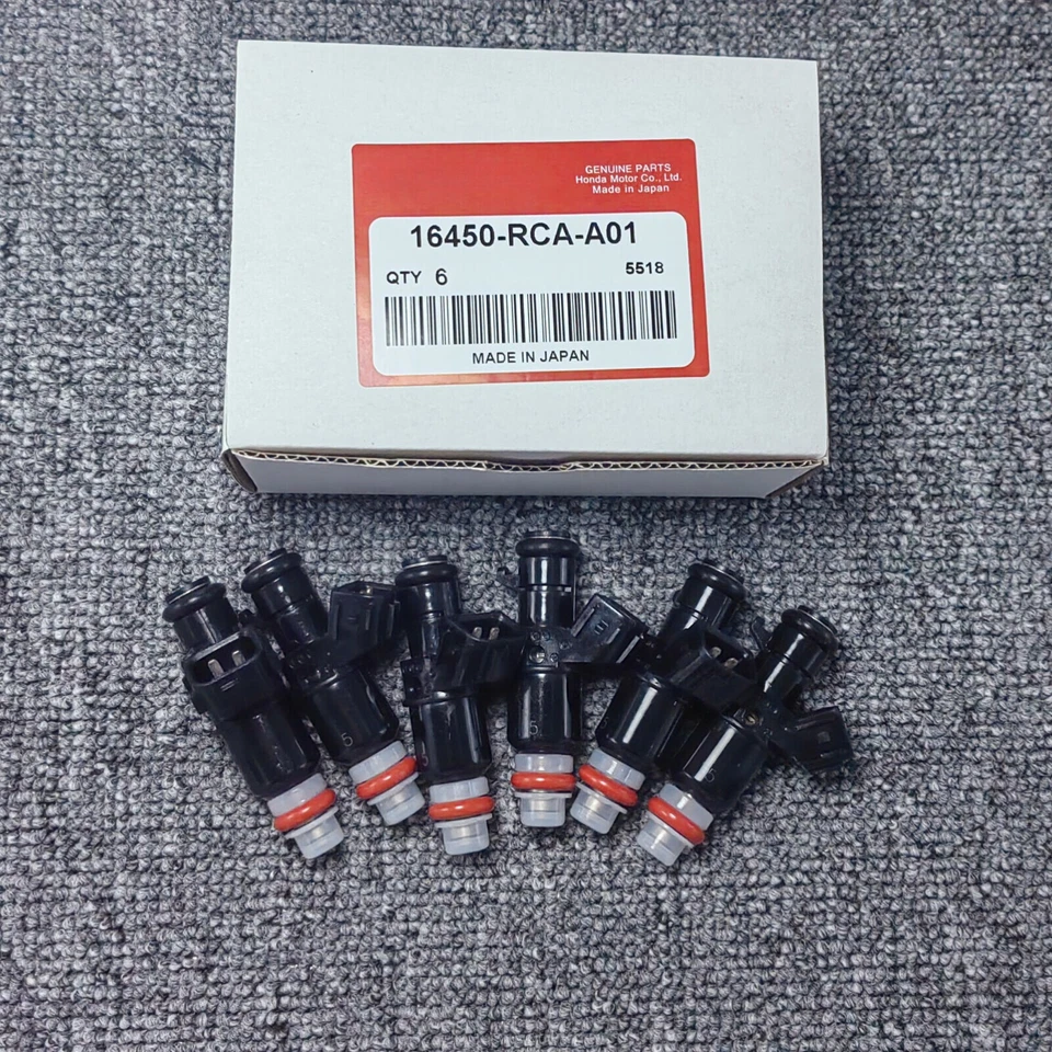 6 piezas inyectores de combustible OEM para 3,0 L 3,2 L 3,5 L Acura MDX TL Accord Pilot GENUINO NUEVO Foto 1 de 3
