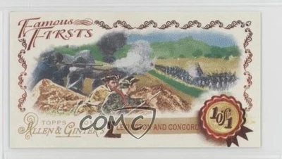 2014 Topps Allen & Ginter's Famous Firsts 1/1 Lexington and Concord #39 - Image 1 of 2