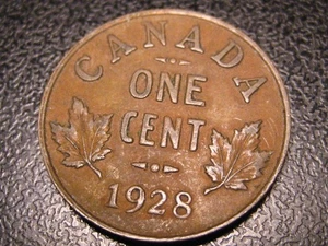 Centavo canadiense 1928 - Imagen 1 de 4