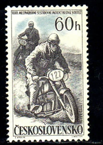 TSCHECHOSLOWAKEI #815 MOTORRADFAHRER NEUWERTIG SS LH O.G - Bild 1 von 2