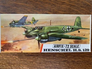 1/72 Airfix HENSCHEL Hs 129 Luftwaffe Tank Buster Vintage 1968 1st Issue Kit OOP - Picture 1 of 1