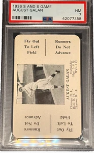 1936 S And S Game August Galan Chicago PSA 7 - Picture 1 of 3