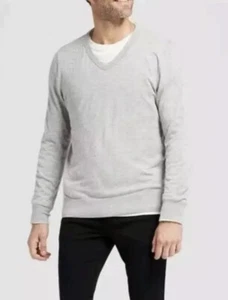 Goodfellow & Co. New Men's V-Neck Pullover Sweater Light Heather Gray Small NEW - Photo 1/3