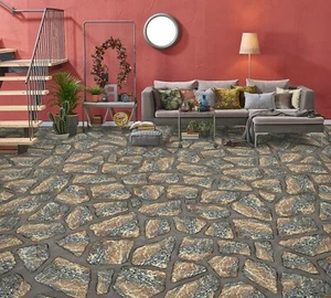 3D Brown Brick 1912 Floor WallPaper Murals Wall Print Decal AU Zoe - Picture 1 of 5